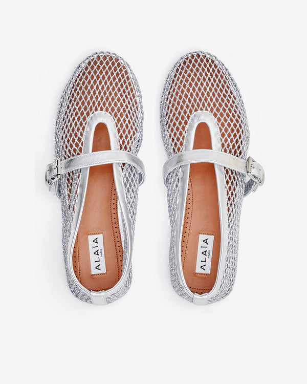 Alaïa - Women’s Ballet Flat - (Silver)