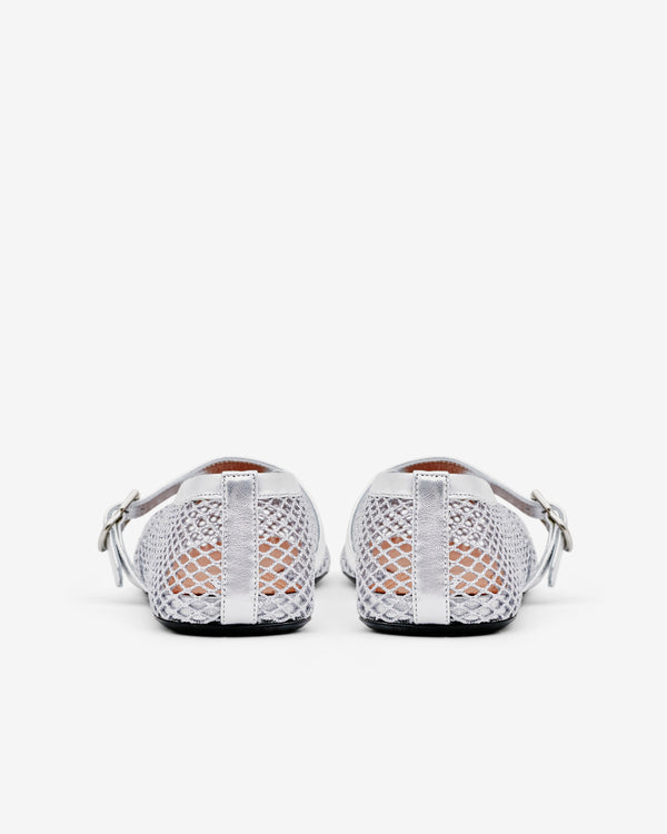Alaïa - Women’s Ballet Flat - (Silver)