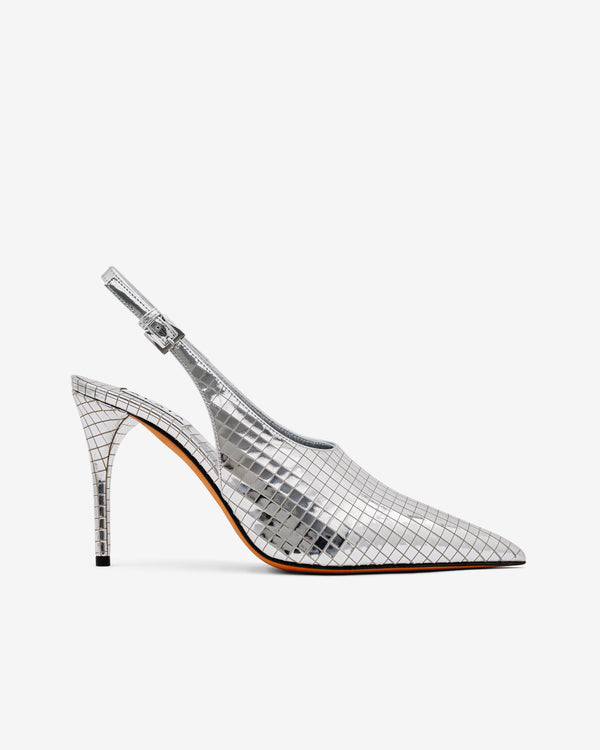 Alaïa - Women's Art Deco Slingbacks - (Silver)