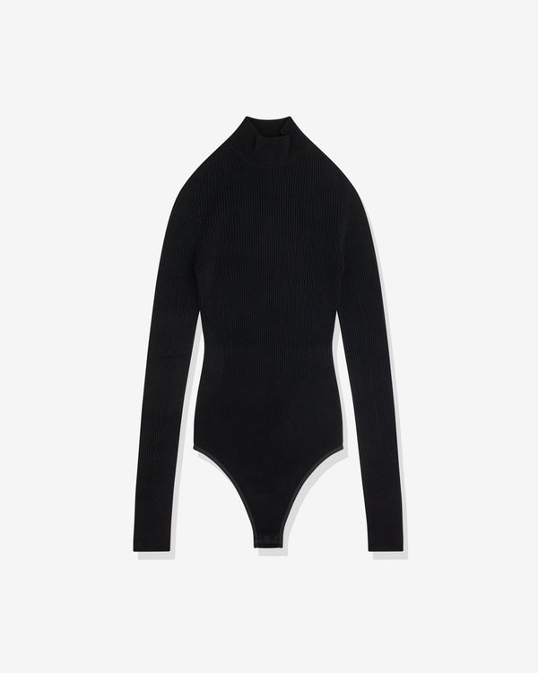 Alaïa - Women's Ribbed Knit Bodysuit - (Black)