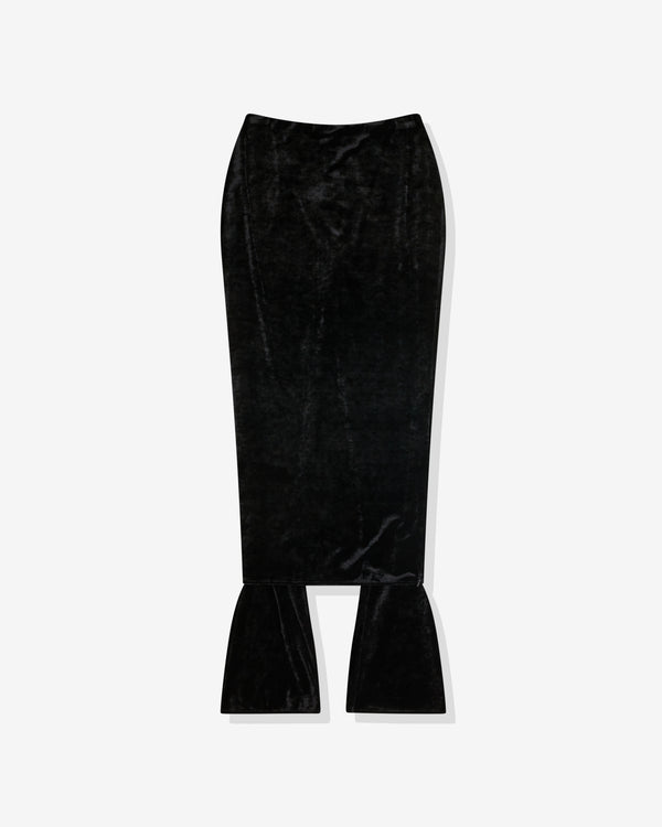 Alaïa - Women's Velvet Skirt-Pants - (Black)