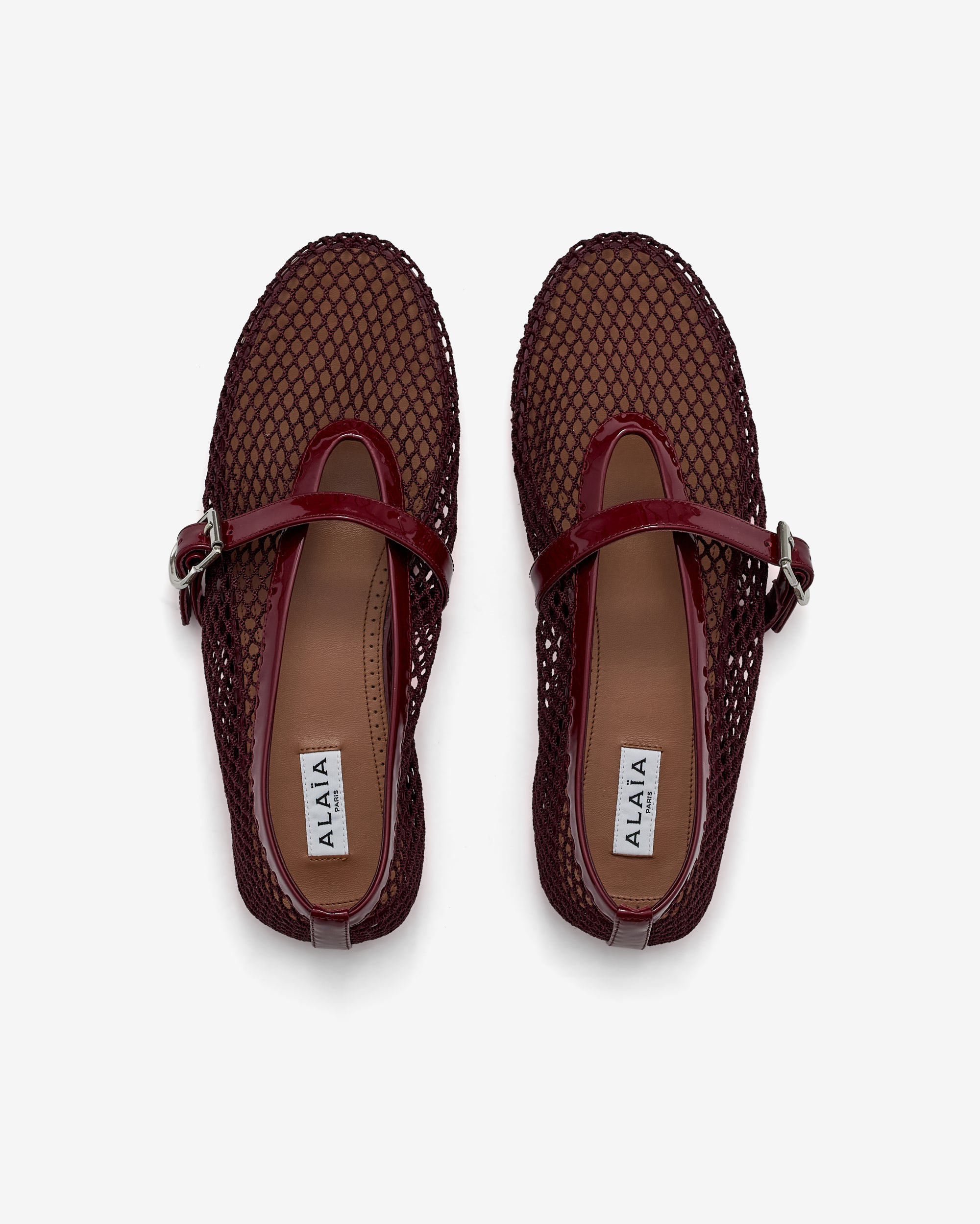 alaia fish net Alaïa - Women’s Fishnet Ballet Flats