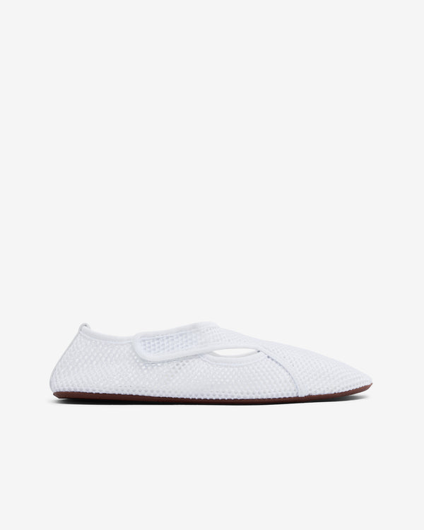 Alaïa - Women’s Fishnet Slippers - (Optic White)