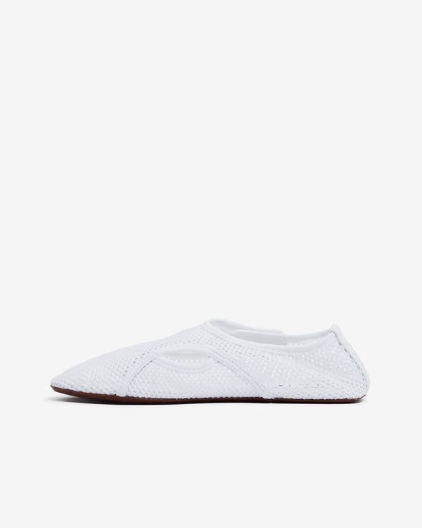 Alaïa - Women’s Fishnet Slippers - (Optic White)