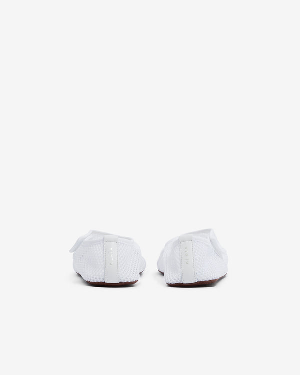 Alaïa - Women’s Fishnet Slippers - (Optic White)