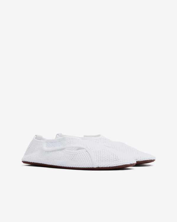 Alaïa - Women’s Fishnet Slippers - (Optic White)