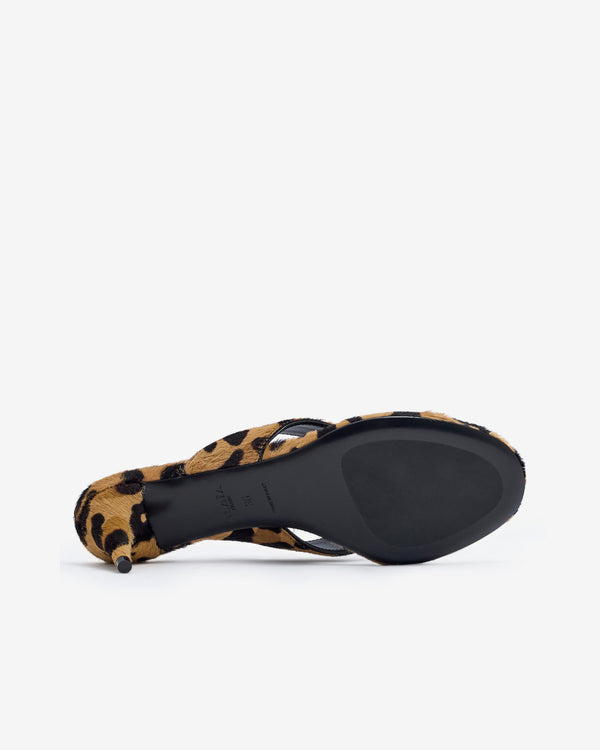 Alaïa - Women’s Infradito Thong Mules - (Leopard)
