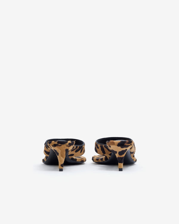 Alaïa - Women’s Infradito Thong Mules - (Leopard)