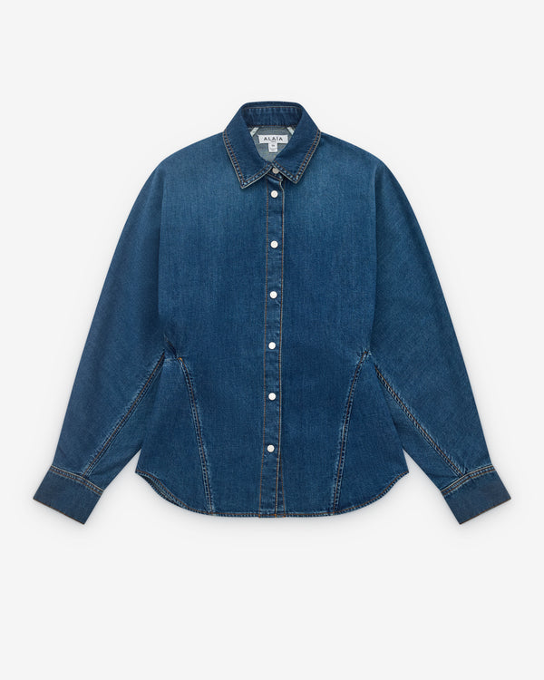 Alaïa - Women’s Denim Round Shirt - (Mineral)