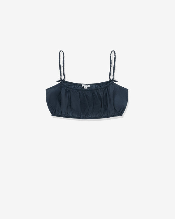 Alaïa - Women’s Pleated Bralette - (Dark Blue)