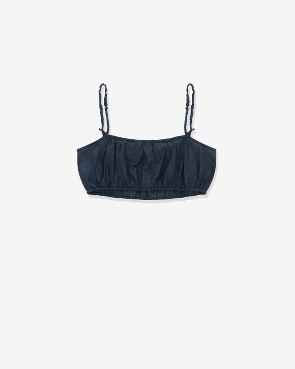 Alaïa - Women’s Pleated Bralette - (Dark Blue)