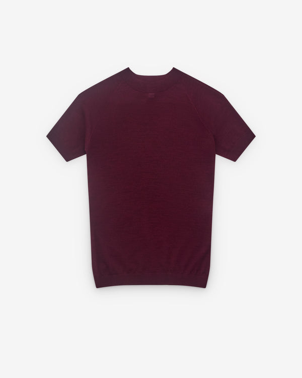 Alaïa - Women’s Wool T-Shirt - (Dark Red)