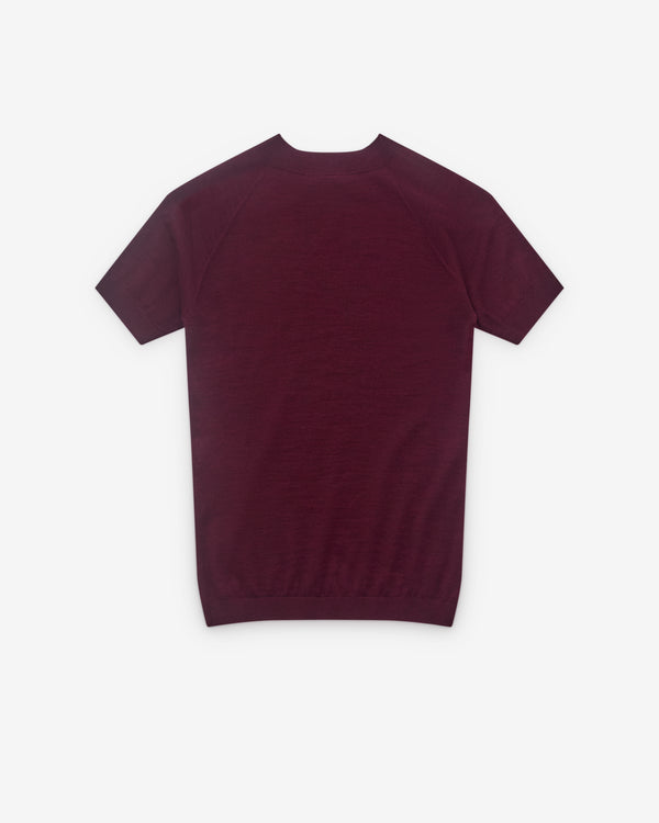 Alaïa - Women’s Wool T-Shirt - (Dark Red)