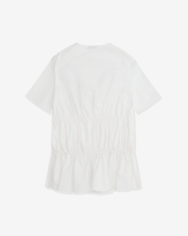 Alaïa - Women’s Cotton Poplin Dress - (White)