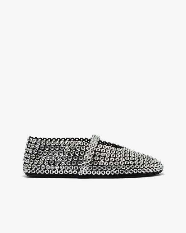 ALAÏA - Women’s Ballet Flats Glass Eyelets - (Transparent)