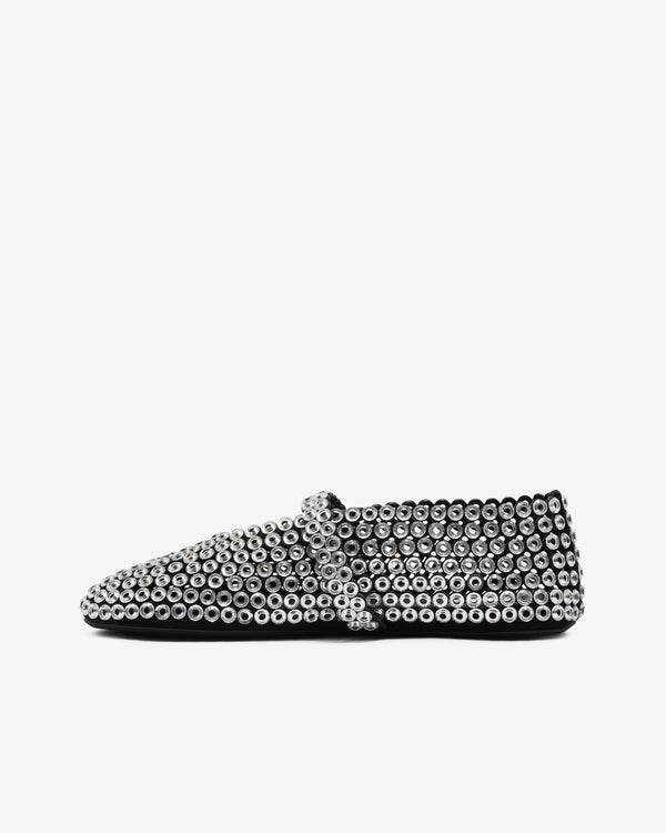 ALAÏA - Women’s Ballet Flats Glass Eyelets - (Transparent)