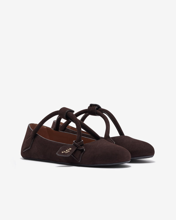 Alaïa - Women's Le Teckel Ballet Flats - (Dark Brown)