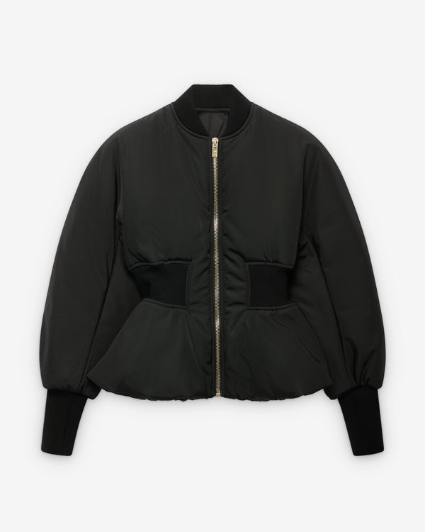 Alaïa - Women's Peplum Bomber - (Noir)