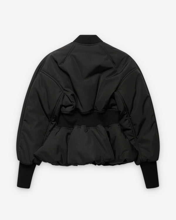 Alaïa - Women's Peplum Bomber - (Noir)