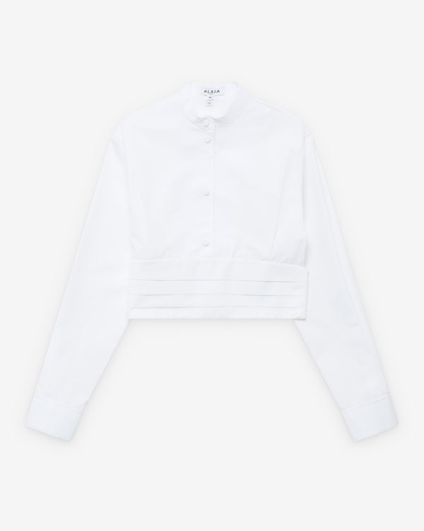 Alaïa - Women's Cropped Shirt - (White)