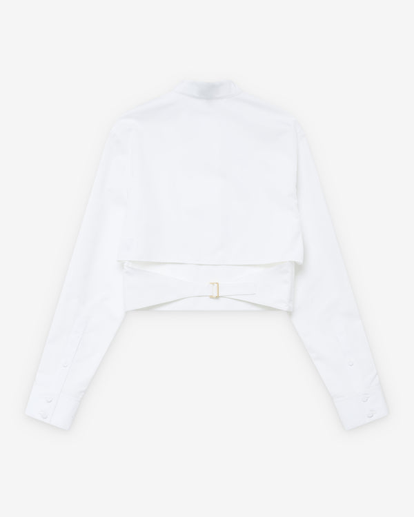 Alaïa - Women's Cropped Shirt - (White)