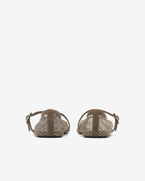 Alaïa - Women's Fishnet Ballet Flats - (Argent)