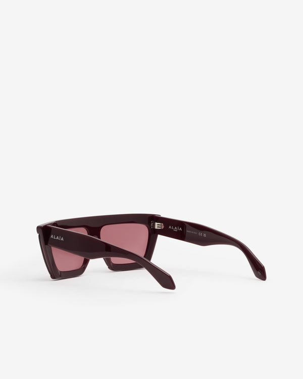 Alaïa - Women's Mask Sunglasses - (Red)