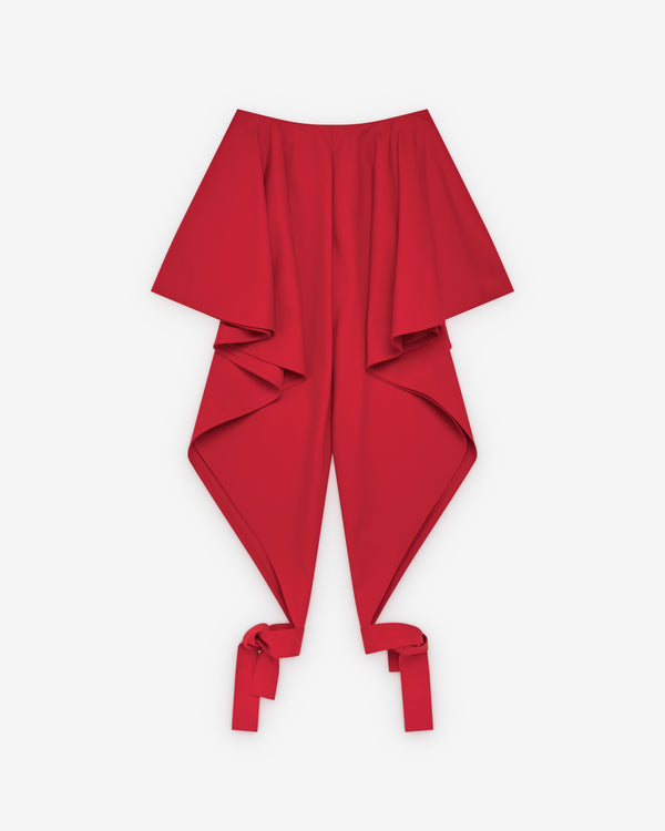 Alaïa - Women's Panelled Cotton Pants - (Orange)