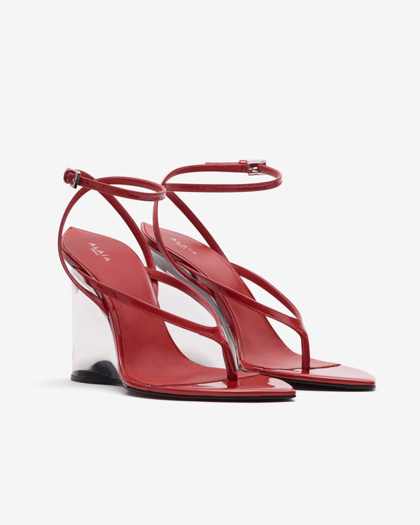 Alaïa - Women's invisible Thong Sandals - (Burnt Orange)
