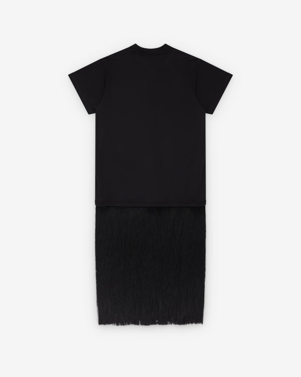 Alaïa - Women's Fringed T-Shirt - (Noir)