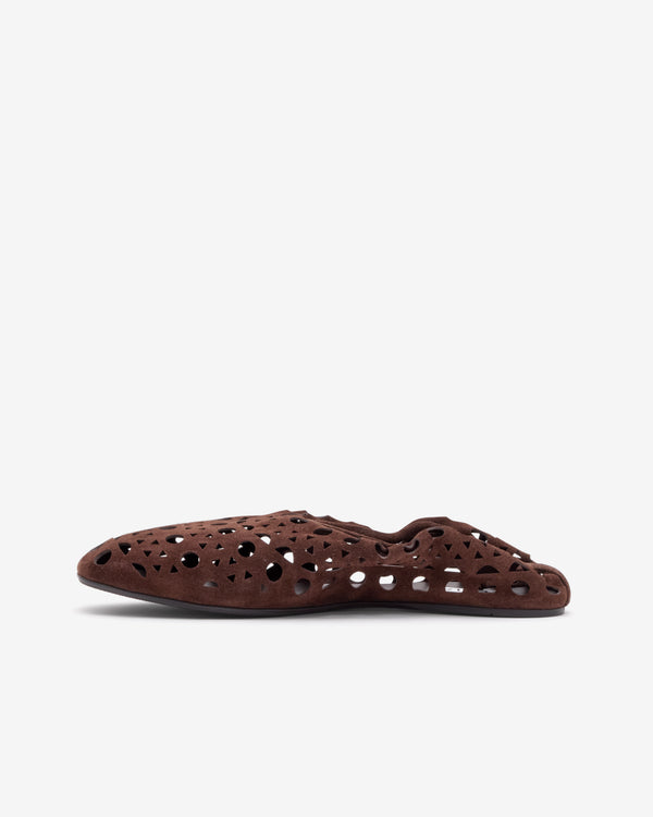 Alaïa - Women's Neo Vienne Flats - (Chocolate)