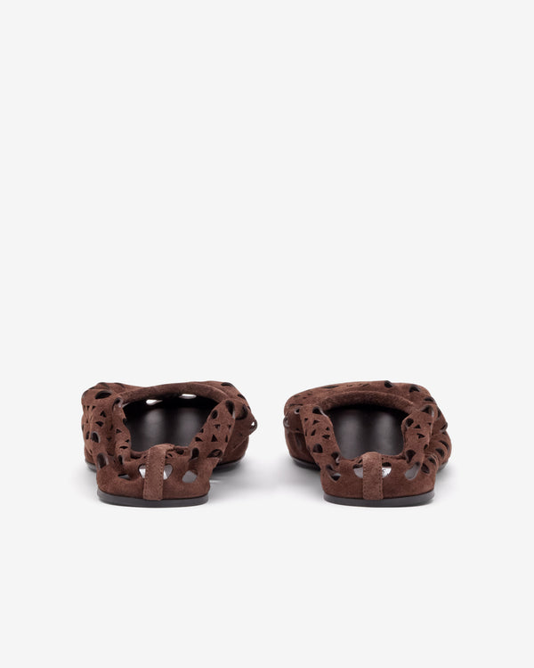 Alaïa - Women's Neo Vienne Flats - (Chocolate)