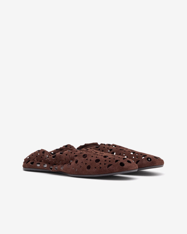 Alaïa - Women's Neo Vienne Flats - (Chocolate)