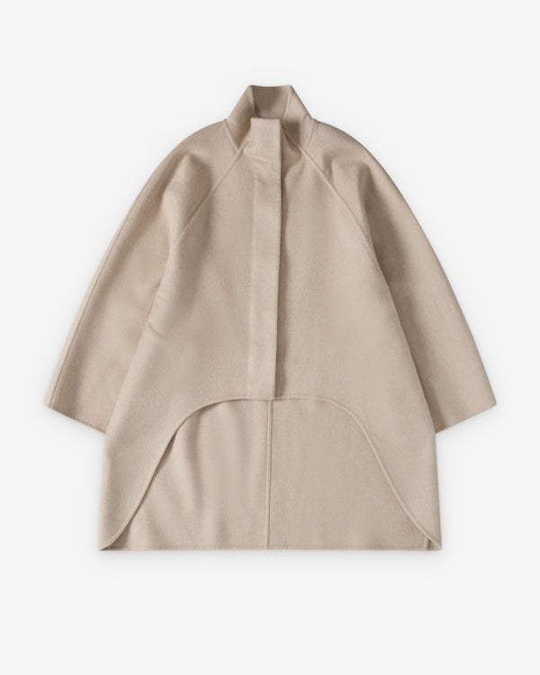 Alaïa - Women's Asymmetric Double Face Coat - (Beige)