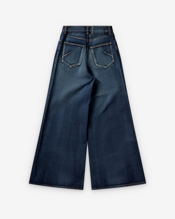 Alaïa - Women's Palazzo Denim Pants - (Dock Blue)