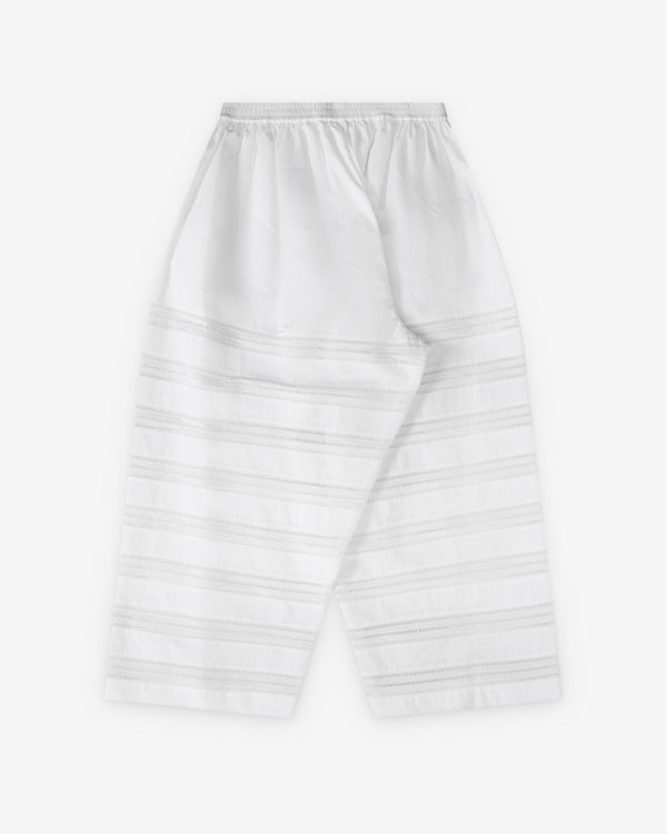 Alaïa - Women's Round Poplin Pants - (Blanc)