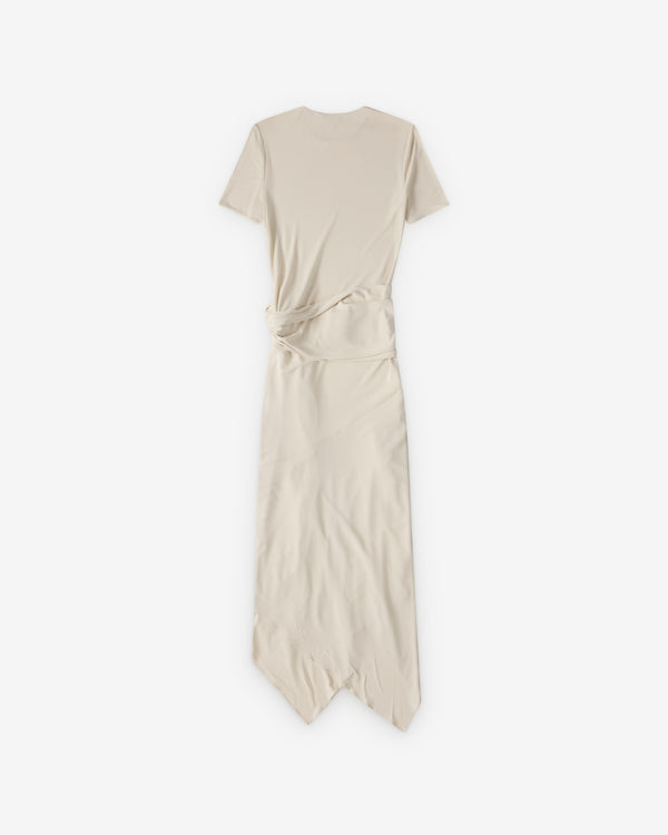 Alaïa - Women's Belted Fluid Dress  - (Cream)