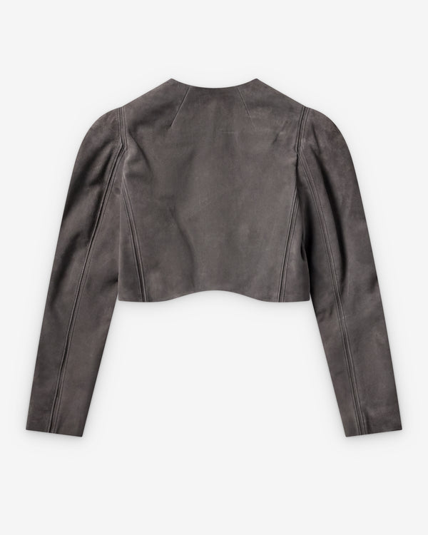 Alaïa - Women's Suede Tailored Jacket - (Gris)