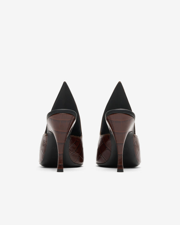 Alaïa - Women's Heeled Mules - (Marron)