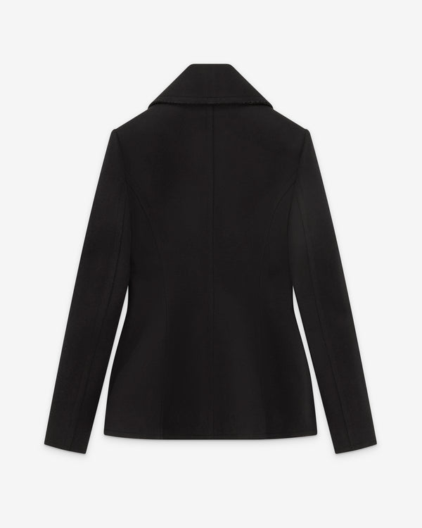 Alaïa - Women's Fitted Wool Caban - (Noir)
