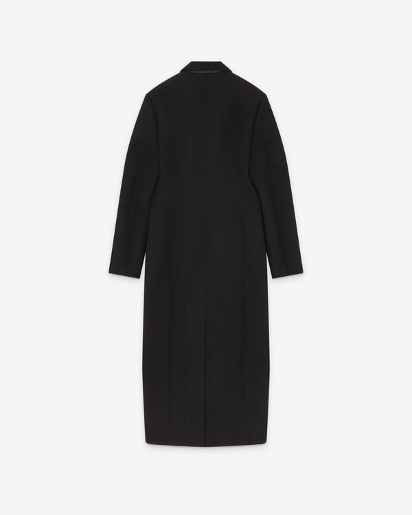 Alaïa - Women's Crepe Wool Tailored Coat - (Noir)