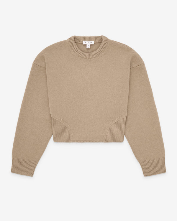 Alaïa - Women's Cashmere Crew Neck Jumper - (Sable)