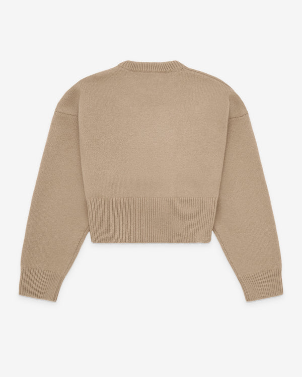 Alaïa - Women's Cashmere Crew Neck Jumper - (Sable)