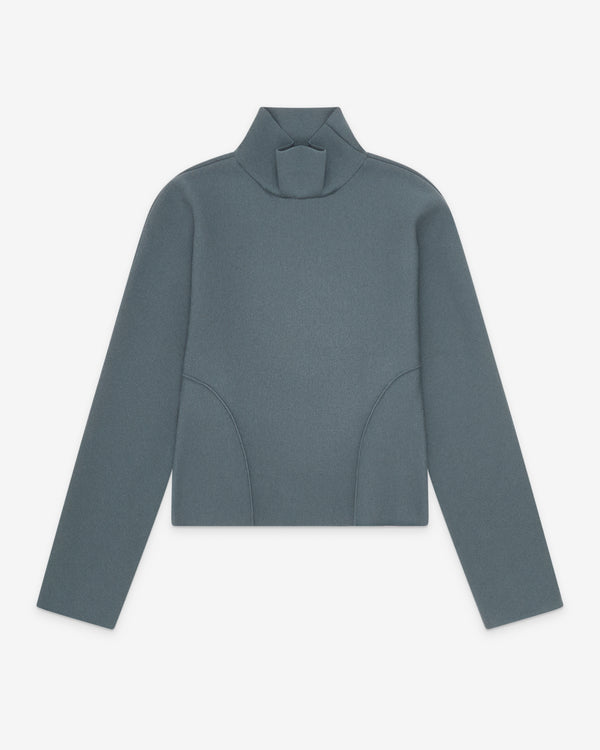 Alaïa - Women's Wool Cinched Jumper - (Gris/Blue)