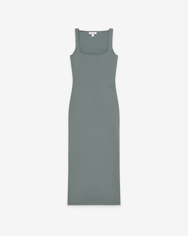 Alaïa - Women's Silk Knit Bodycon Dress - (Gris Vert)