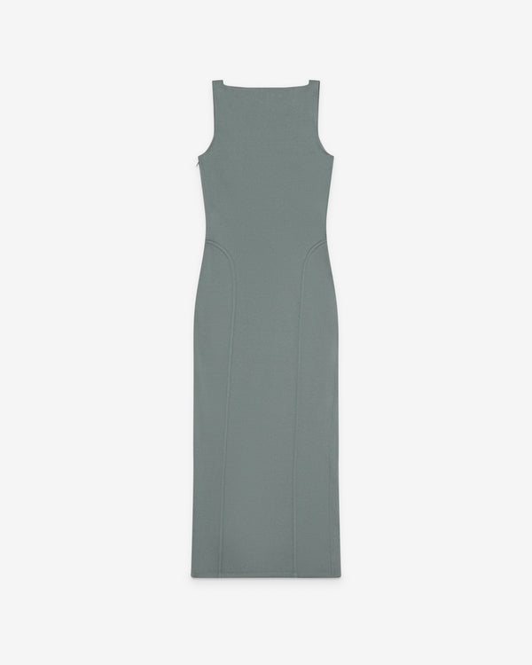 Alaïa - Women's Silk Knit Bodycon Dress - (Gris Vert)