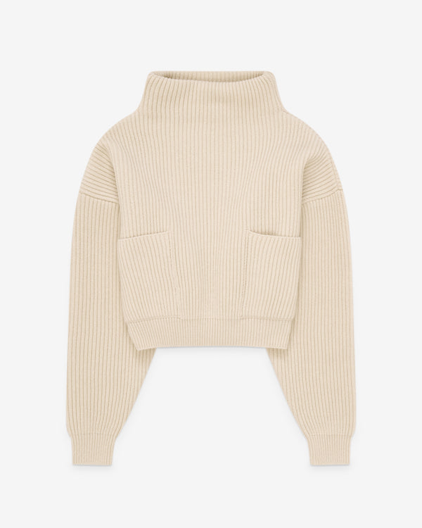 Alaïa - Women's Cashmere Pocket Jumper - (Blanc Naturel)