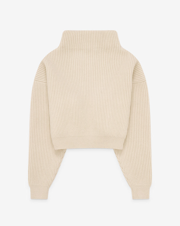 Alaïa - Women's Cashmere Pocket Jumper - (Blanc Naturel)