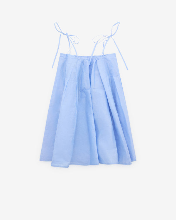 Aletta - Women's Square Neck Dress - (Blue)