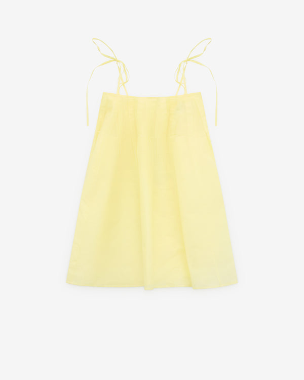 Aletta - Women's Square Neck Dress - (Yellow)